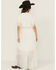 Image #4 - Shyanne Women's Lace Inset High-Low Maxi Dress, Ivory, hi-res