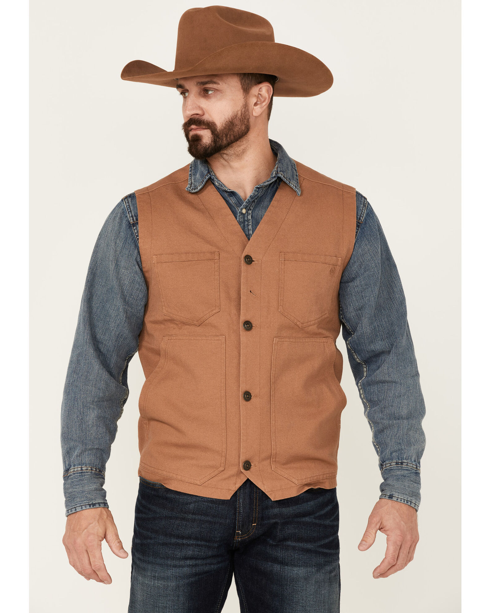Canvas sales down vest