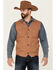 Image #1 - Blue Ranchwear Men's Solid Button-Down Duck Canvas Vest, Rust Copper, hi-res
