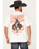 Image #4 - Diamond Cross Ranch Men's Buck Yeah Short Sleeve Graphic T-Shirt, White, hi-res