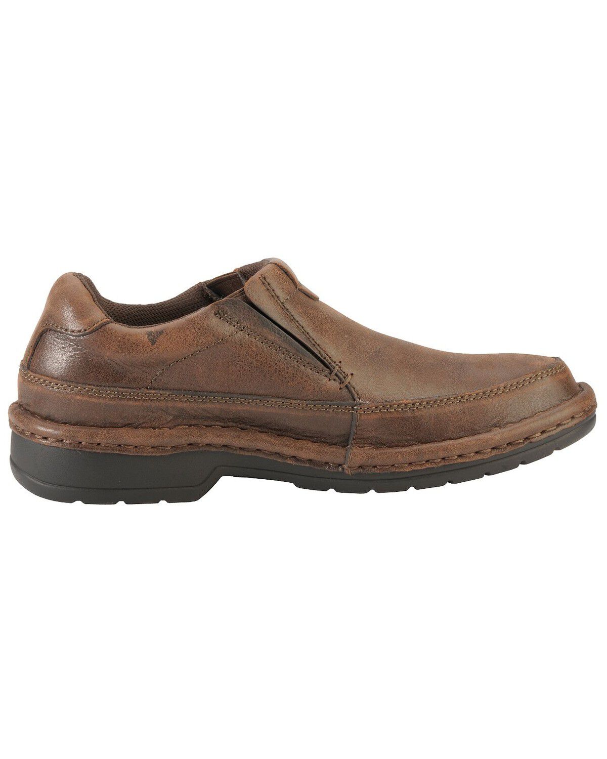Image #2 - Roper Nubuck Opanka Slip-On Shoes, Brown, hi-res