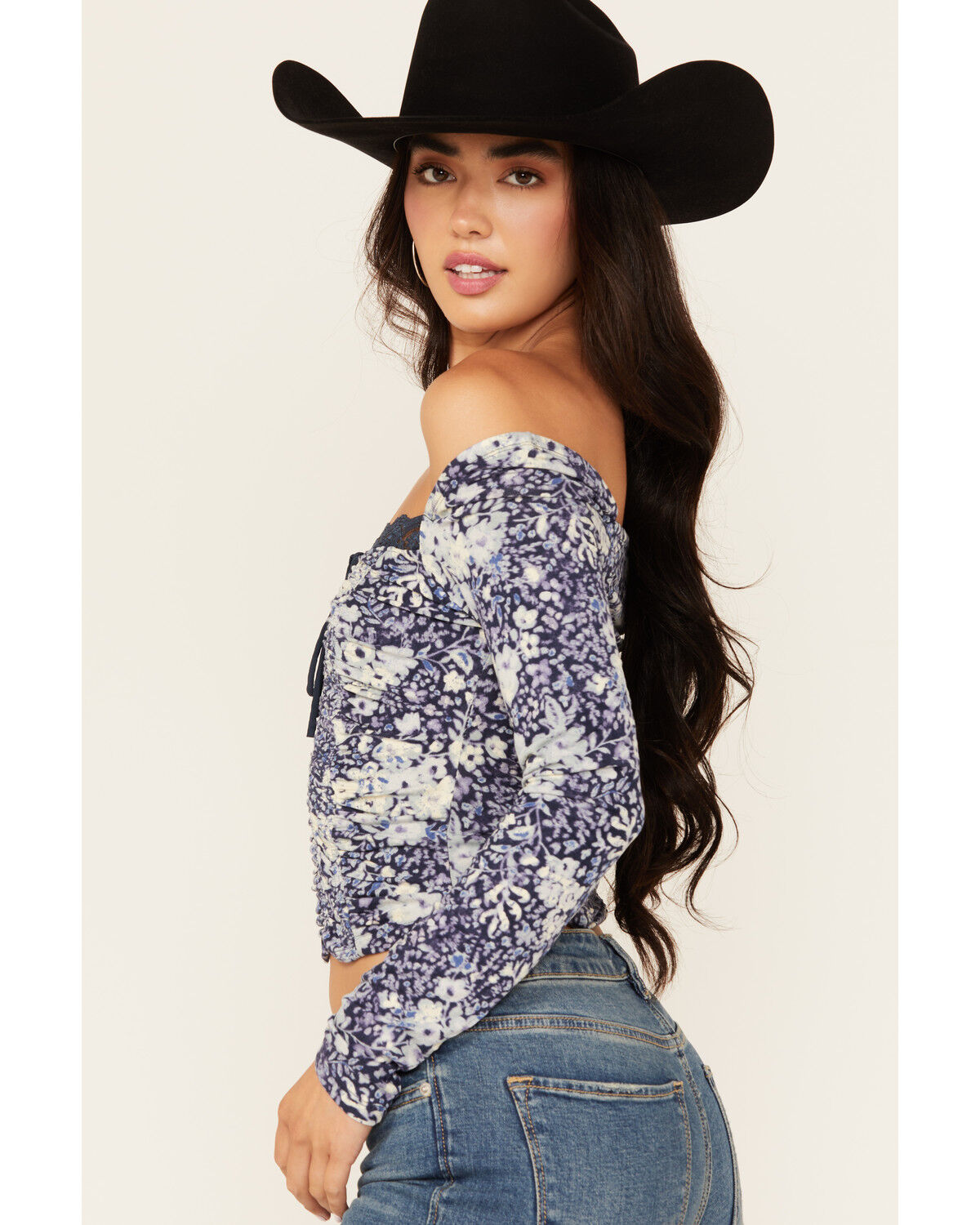 Image #2 - Free People Women's Layer It On Me Long Sleeve Top, Blue, hi-res