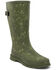 Image #1 - Western Chief Women's Flowered Medley Tall Rain Boots - Round Toe, Green, hi-res