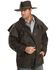 Outback Trading Co. Men's Short Oilskin Duster, Brown, hi-res