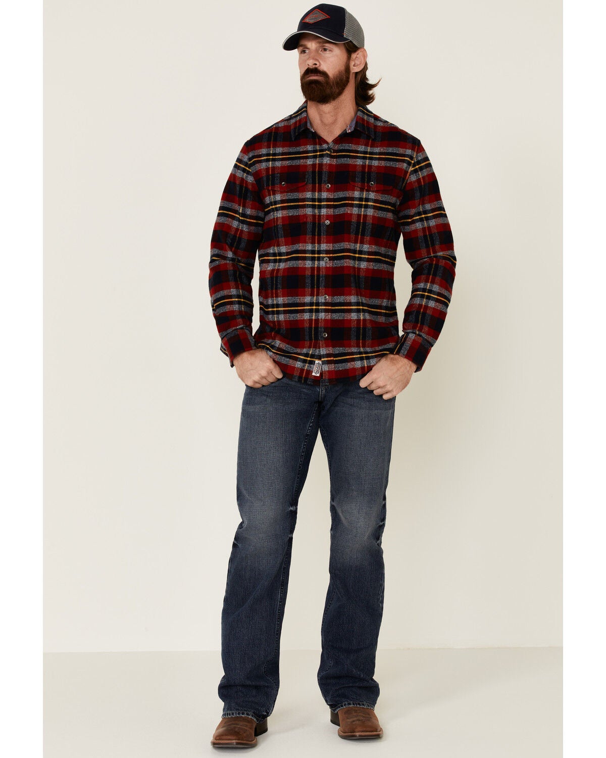 Flag \u0026 Anthem Men's Ames Stretch Plaid 