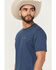 Image #3 - Ariat Men's Ranch Tough Short Sleeve Graphic T-Shirt, Blue, hi-res