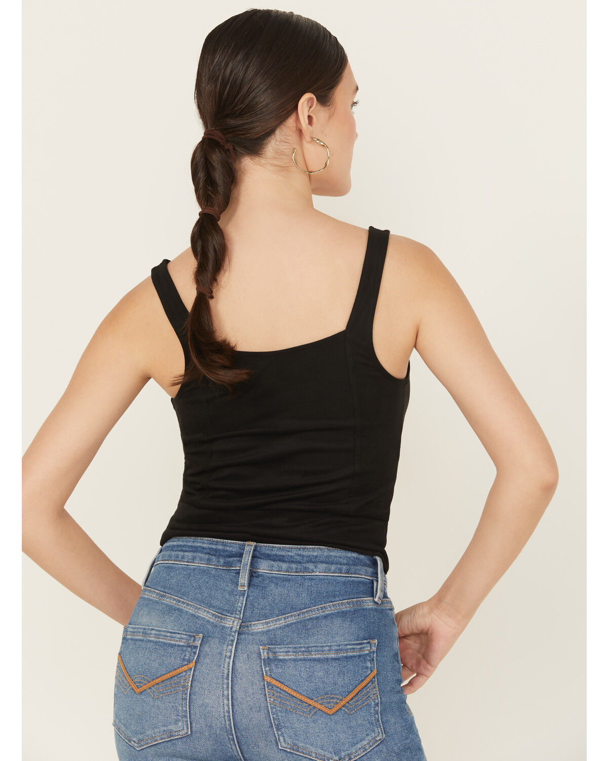 Image #4 - Idyllwind Women's Eastland Faux Suede Lace-Up Corset, Black, hi-res