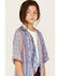 Image #2 - Joseph Studio Girls' Border Print Long Kimono, Purple, hi-res