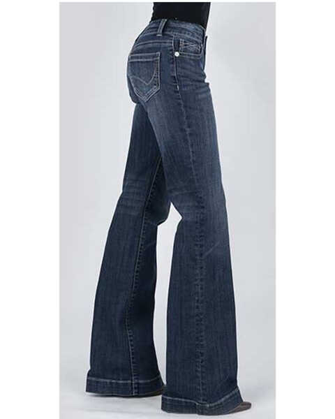 Image #3 - Stetson Women's 214 Trouser Jeans, Blue, hi-res