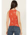 Image #4 - Wrangler Retro Women's Conversational Sleeveless Ribbed Tank Top, Red, hi-res