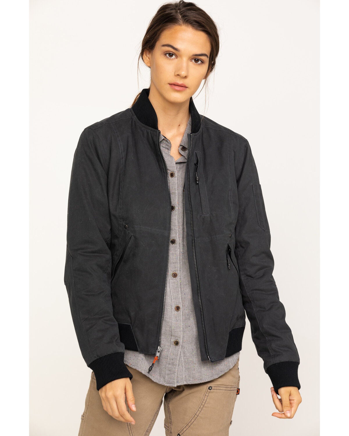 Image #5 - Dovetail Workwear Women's Evaleen Waxed Canvas Trucker Jacket , , hi-res