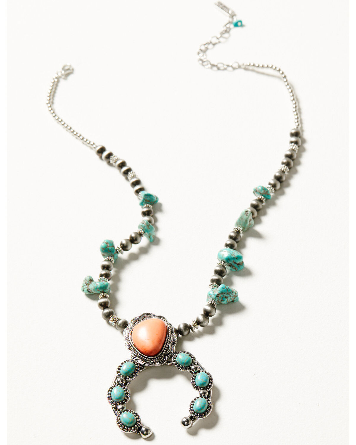 Image #1 - Cowgirl Confetti Women's Save Me Statement Beaded Necklace, Silver, hi-res