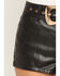 Image #2 - Show Me Your Mumu Women's High Rise Asher Faux Leather Belted Shorts, Black, hi-res