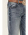 Image #2 - Wrangler Retro Men's Greeley Light Wash Stretch Relaxed Bootcut Jeans - Tall , Medium Wash, hi-res