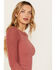 Image #2 - Free People Women's Cuffing Season Top, Pink, hi-res