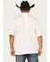 Image #4 - Cinch Men's Paisley Print Short Sleeve Button-Down Polo, Pink, hi-res