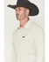 Image #2 - Wrangler ATG Men's Drover Utility Solid Long Sleeve Snap Western Shirt, Tan, hi-res