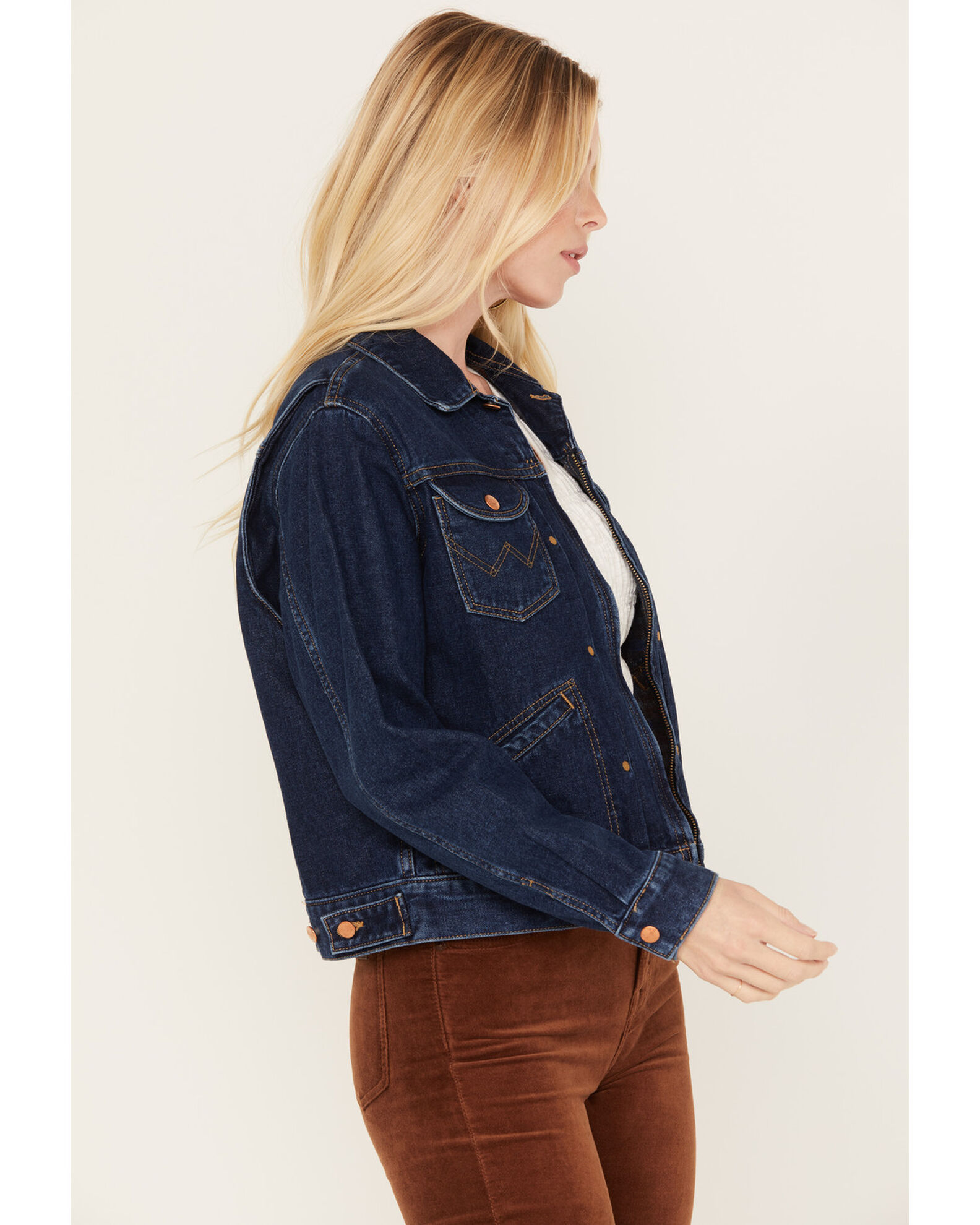 Women's flannel lined denim jacket new arrivals