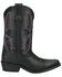 Image #2 - Smoky Mountain Little Girls' Sierra Western Boots - Snip Toe, Black, hi-res