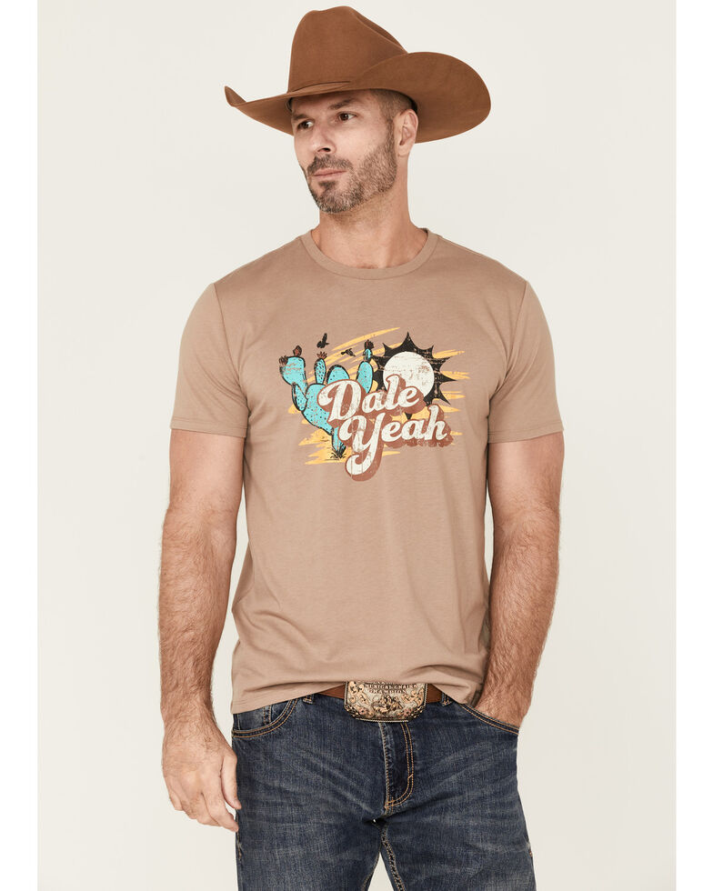 Dale Brisby Men's Sand Dale Yeah Graphic Short Sleeve T-Shirt , Sand, hi-res