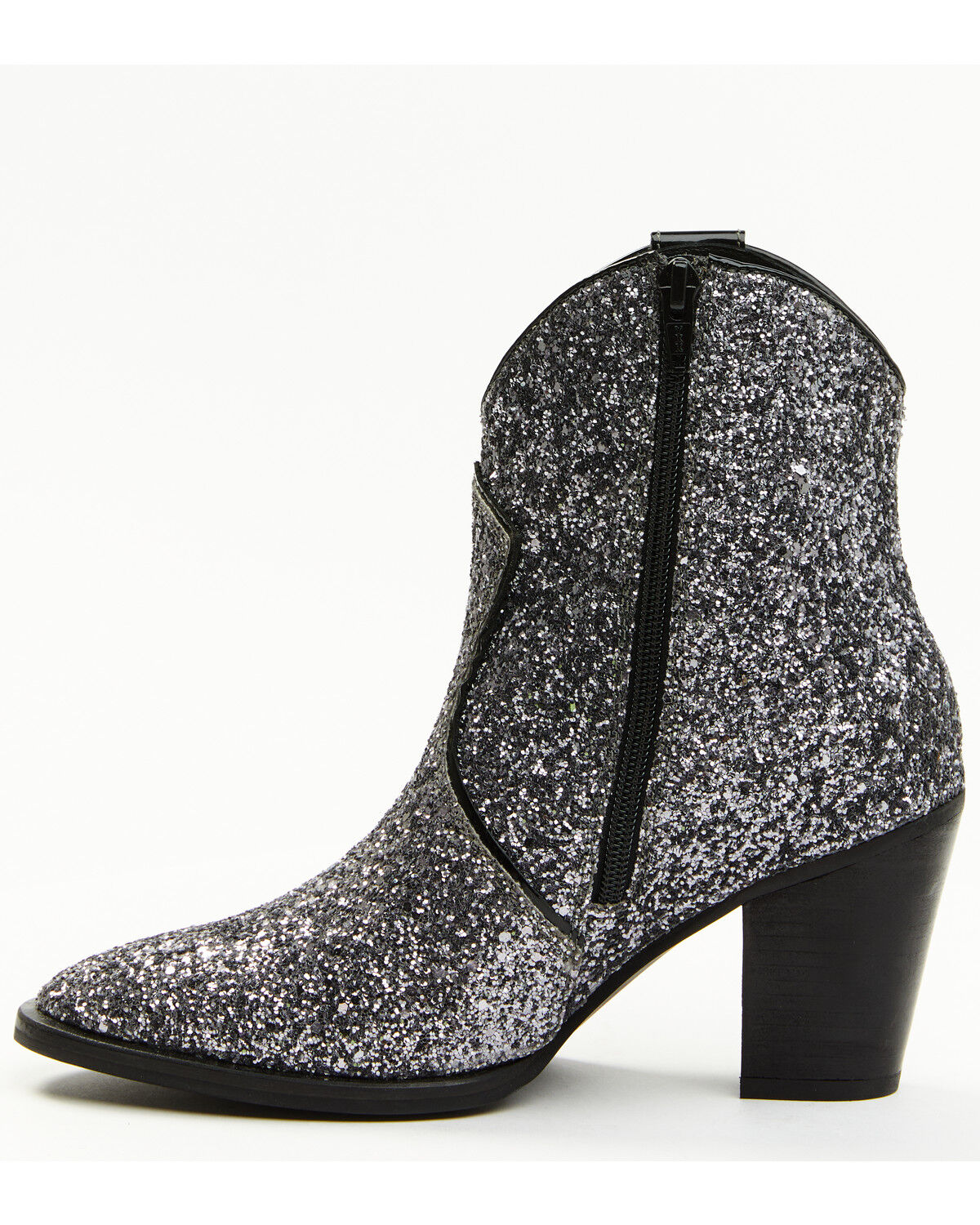 Image #3 - Idyllwind Women's Stop and Stare Western Booties - Round Toe, Silver, hi-res