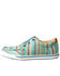 Twisted X Women's HOOey Loper Shoes - Moc Toe, Blue, hi-res