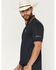 Image #2 - RANK 45&reg; Men's Hoss Jersey Short Sleeve V-Neck Stretch Polo Shirt, Navy, hi-res