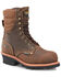 Image #1 - Carolina Men's 9" Hemlock Waterproof 400G Logger Work Boots - Composite Toe, Brown, hi-res