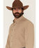 Image #2 - Cinch Men's ArenaFlex Solid Long Sleeve Button-Down Stretch Western Shirt, Khaki, hi-res