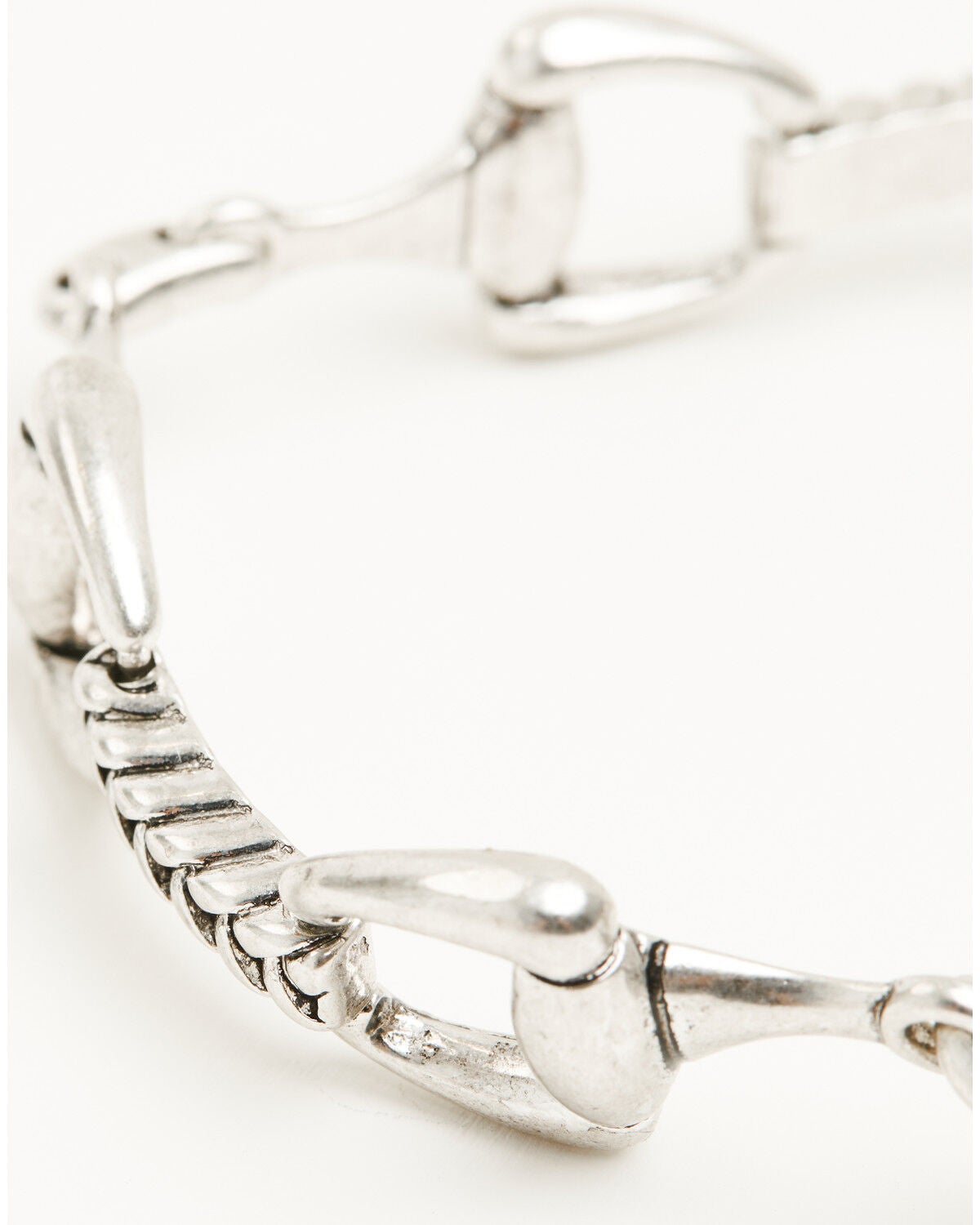 Image #3 - Lainey Wilson Women's Horse Bit Chain Link Bracelet, Silver, hi-res