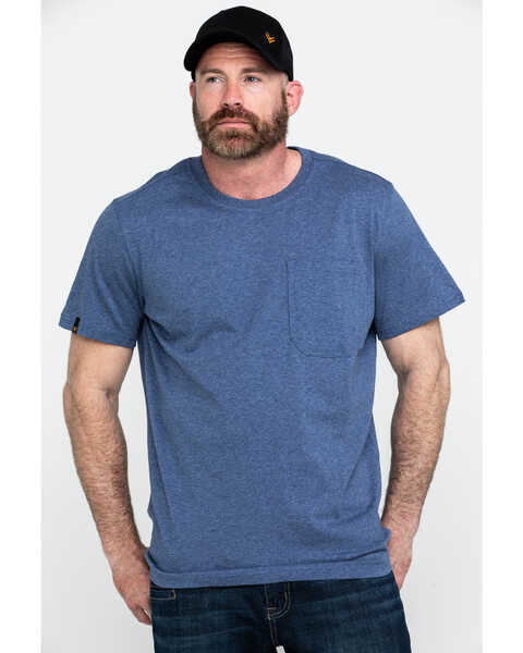 Image #1 - Hawx Men's Pocket Crew Short Sleeve Work T-Shirt - Tall , , hi-res