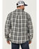Image #4 - Brothers and Sons Men's Plaid Long Sleeve Button-Down Western Shirt, Charcoal, hi-res