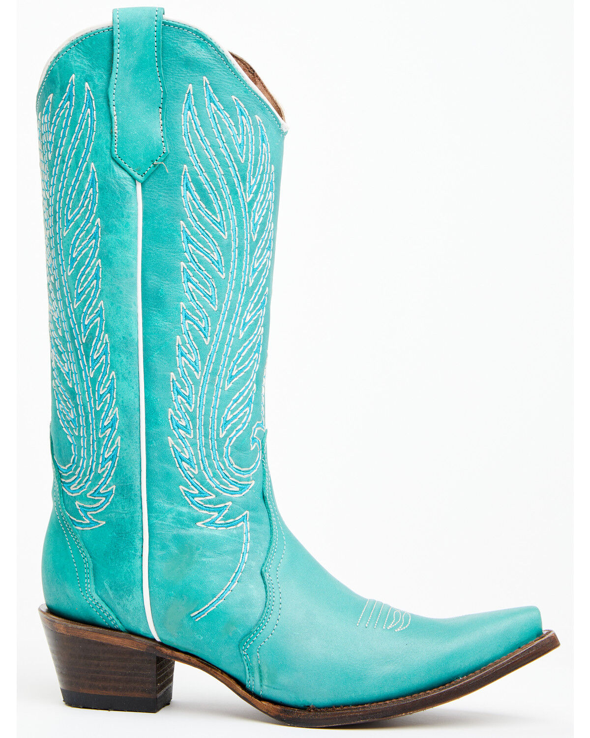 Image #2 - Circle G Women's Triad Western Boots - Snip Toe, Blue, hi-res