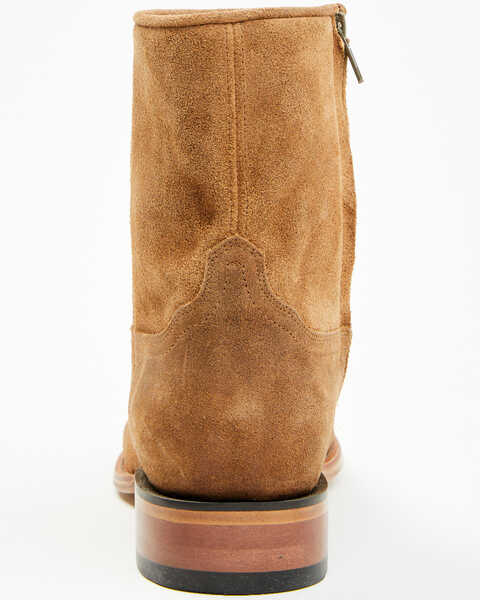 Image #6 - Moonshine Spirit Men's 8" Pancho Roughout Zipper Western Boots - Medium Toe, Brown, hi-res