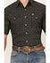 Image #3 - Ely Walker Men's Geo Print Short Sleeve Snap Western Shirt, Black, hi-res
