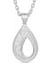 Montana Silversmiths Women's Teardrop Hollow Necklace, Silver, hi-res