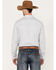 Image #4 - Moonshine Men's Classy Malange Print Long Sleeve Snap Western Shirt , Grey, hi-res