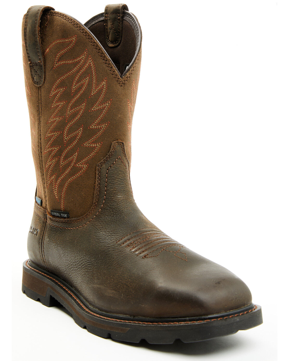 Image #1 - Ariat Men's Groundbreaker H20 Western Boots - Steel Toe, Dark Brown, hi-res