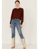 Image #4 - Shyanne Women's Cropped Terry Sweatshirt, Fired Brick, hi-res