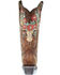 Image #4 - Corral Women's Deer Skull Western Boots - Snip Toe, Tan, hi-res