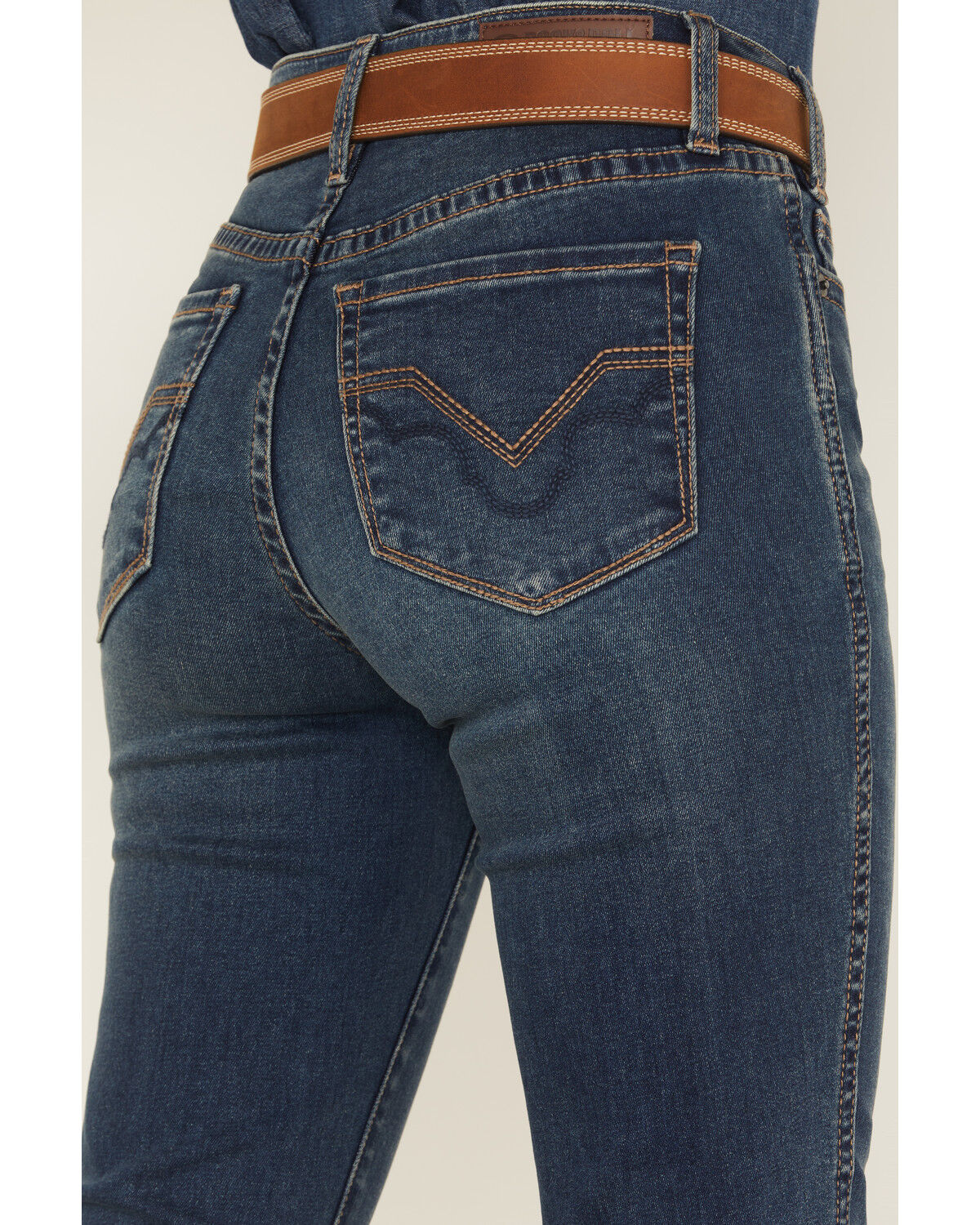 Image #4 - Rock & Roll Denim Women's Medium Wash Mid Rise Bootcut Stretch Denim Jeans, Medium Wash, hi-res