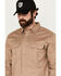 Image #2 - Hawx Men's FR Woven Long Sleeve Button-Down Work Shirt - Big, Beige, hi-res