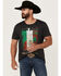 Image #1 - Cody James Men's Viva Mexico Cowboy Short Sleeve Graphic T-Shirt, Charcoal, hi-res