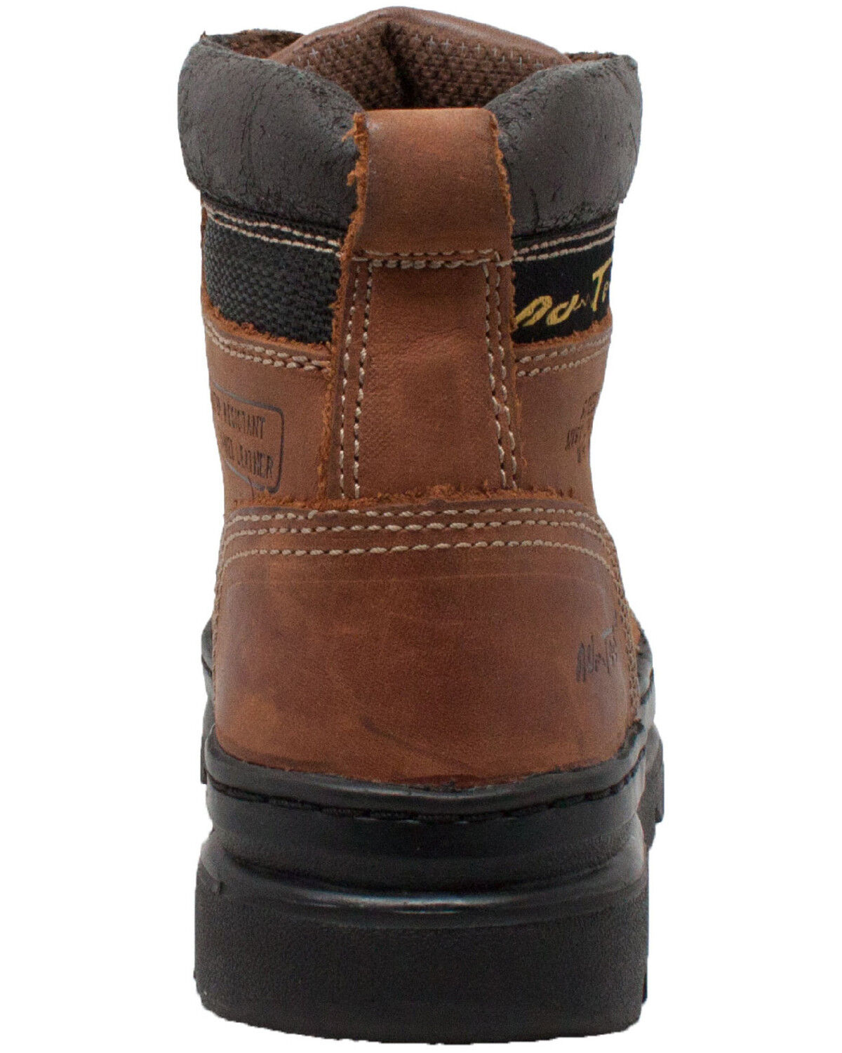 Image #3 - Ad Tec Women's Brown 6" Work Boots - Steel Toe, Brown, hi-res