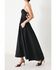 Image #2 - Flying Tomato Women's Pure Line Woven Midi Dress, Black, hi-res