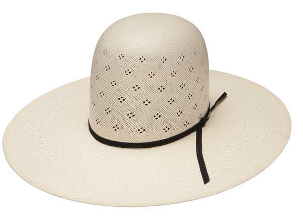 Resistol Men's Tuff-Anuff Conley Open Crown 20X Straw Hat, Natural, hi-res