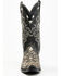 Image #4 - Corral Men's Exotic Python Skin Inlay Western Boots - Snip Toe, Black/white, hi-res
