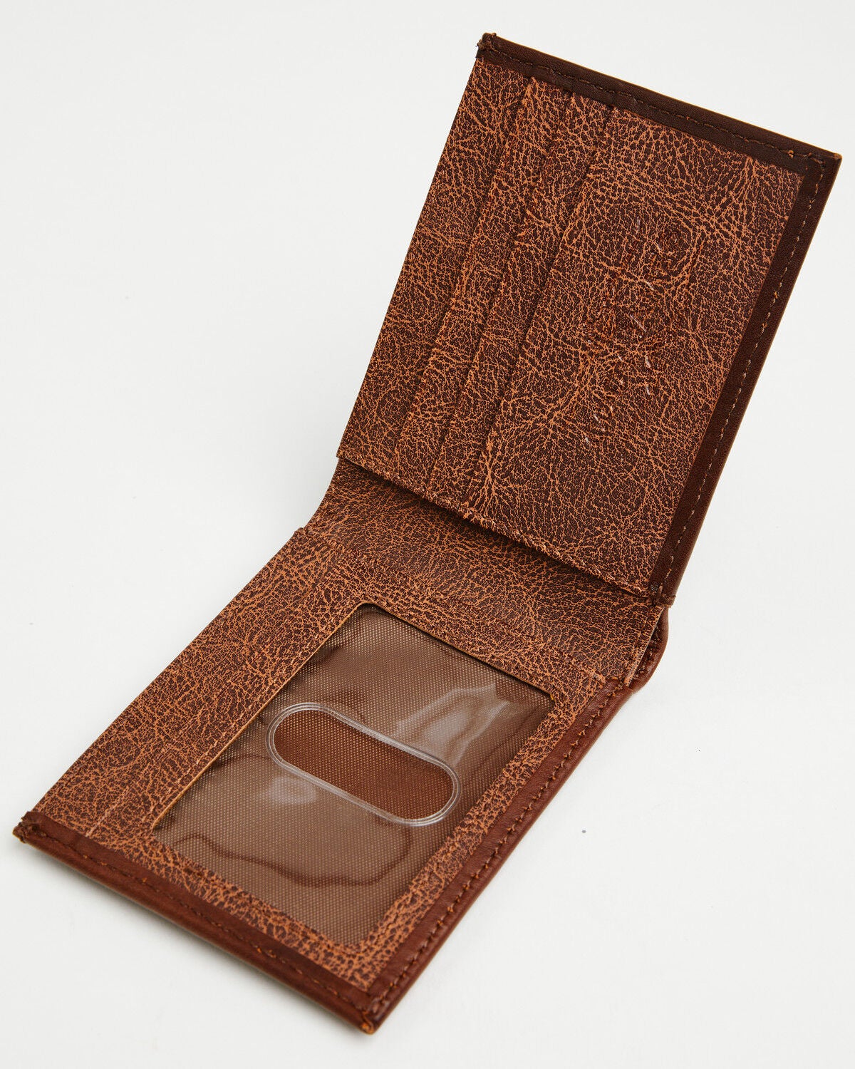 Image #2 - Cody James Men's Hutton Basket Weave Tooled Hair-On Bifold Wallet, Brown, hi-res