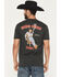 Image #1 - Seager Men's High Noon Short Sleeve Graphic T-Shirt, Black, hi-res