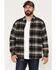 Image #1 - North River Men's Corduroy Medium Plaid Long Sleeve Button Down Shirt, Black, hi-res